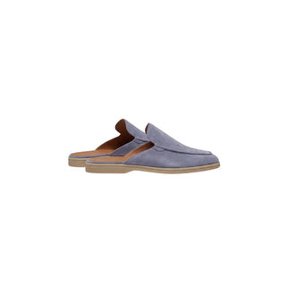 Mocasines de ante azul bebé