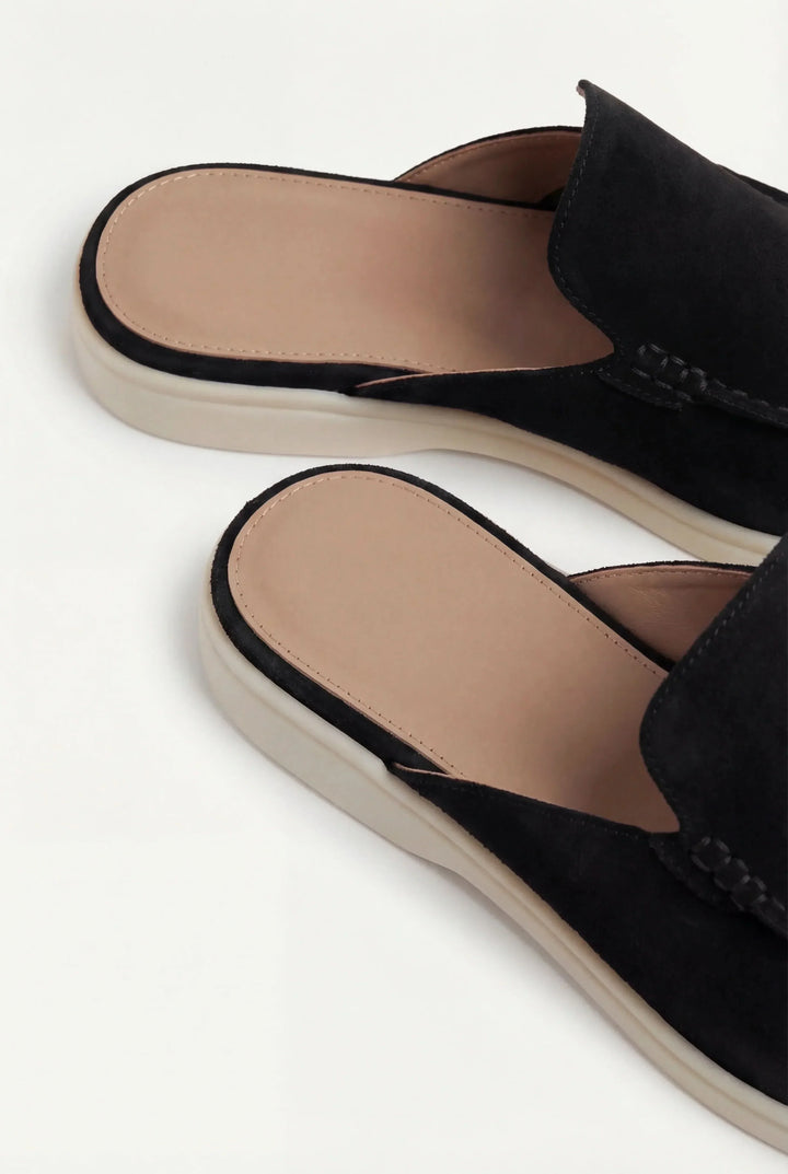 Mocasines de ante negro