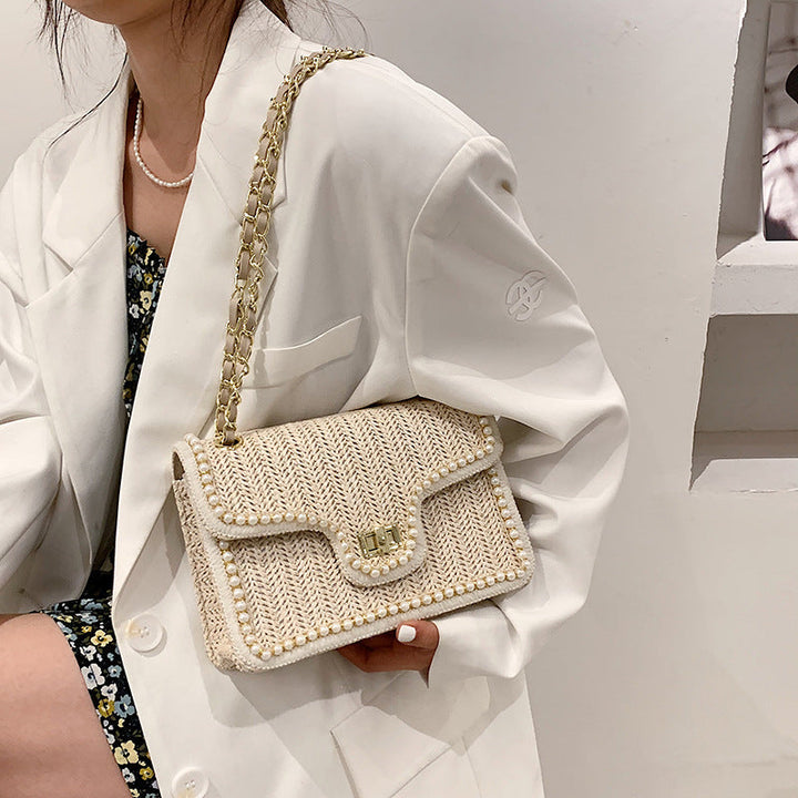 Palma | Bolso boho con detalles de perlas