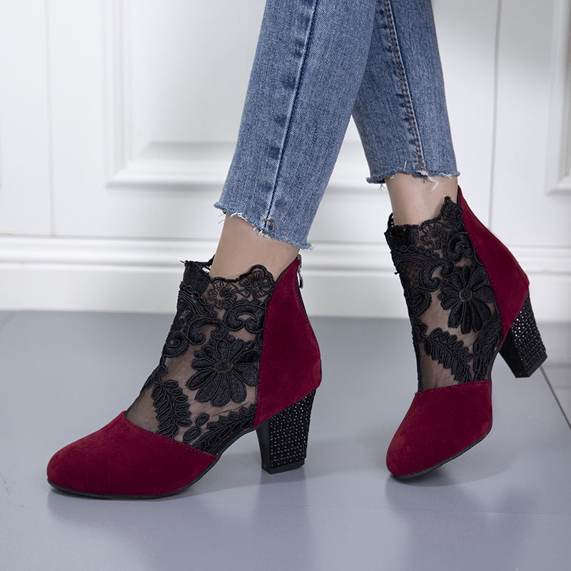 Marise | Botines con detalles de encaje