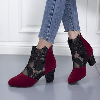 Marise | Botines con detalles de encaje
