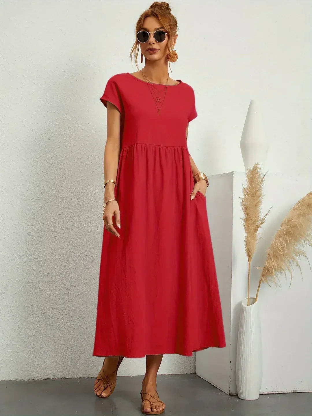 CARMEN — Vestido Midi Fluido