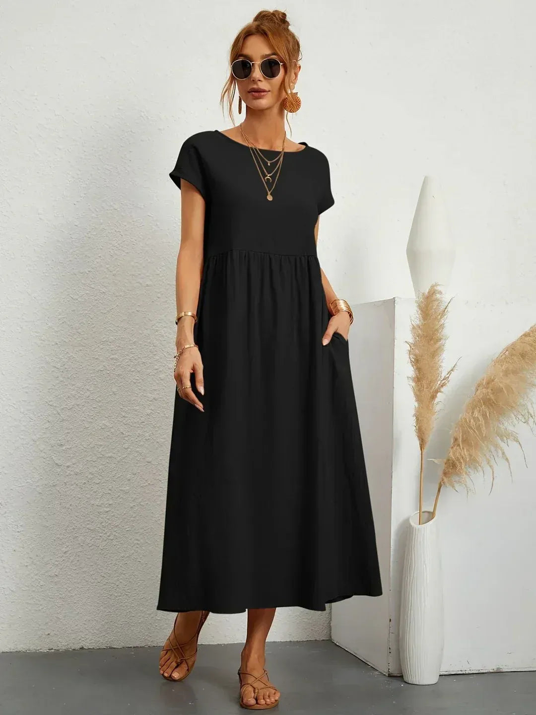 CARMEN — Vestido Midi Fluido