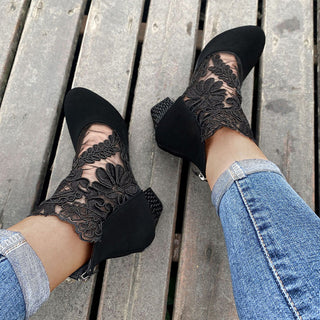 Marise | Botines con detalles de encaje