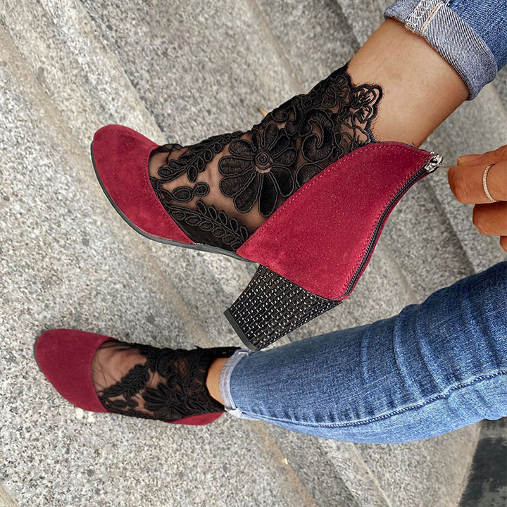 Marise | Botines con detalles de encaje