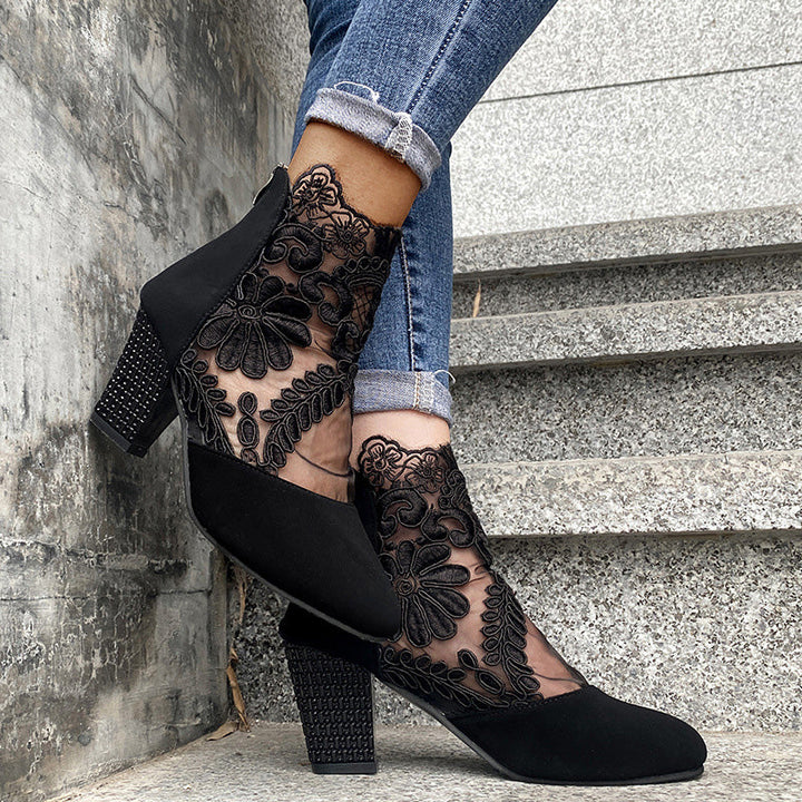 Marise | Botines con detalles de encaje