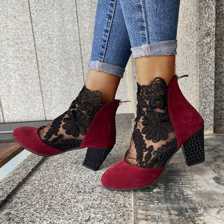 Marise | Botines con detalles de encaje